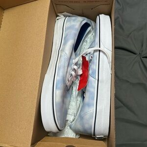 BRAND NEW NEVER WORN Vans Tie Dye Palace Blue Authentic Shoe 8.0 Men/ 9.5 Women